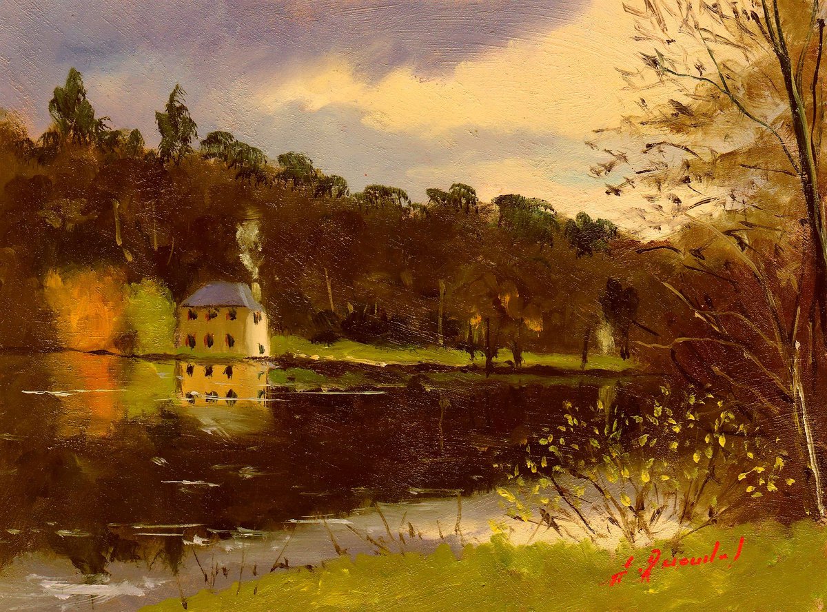 Mayenne river by Jose DAOUDAL