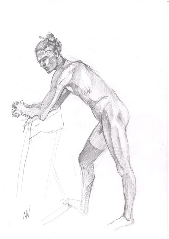 Sketch of Human body. Man.45