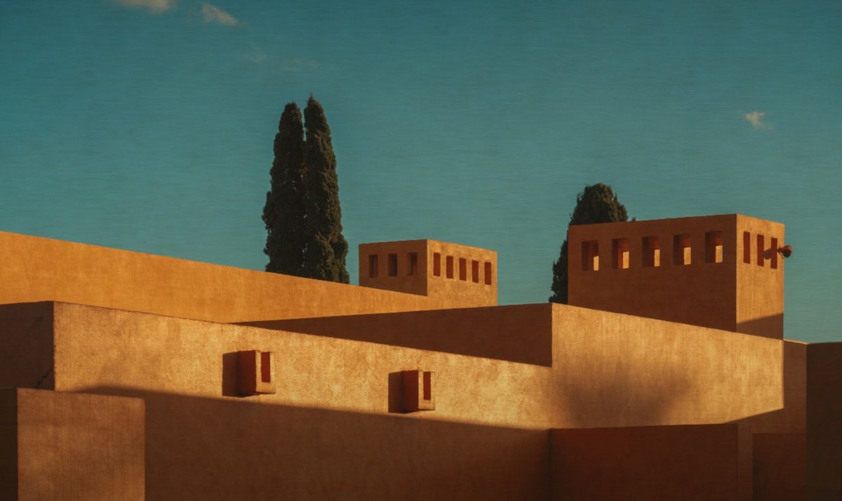 Surrealistic Cityscapes Photograph By Katha Wood, 73 X 44", Fortress, Original Artwork