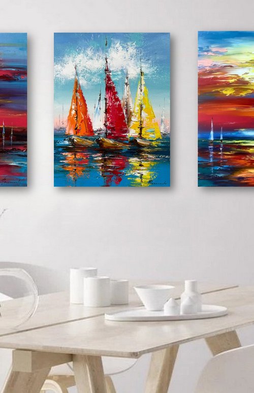 Maritime triad by Olena Romanenko