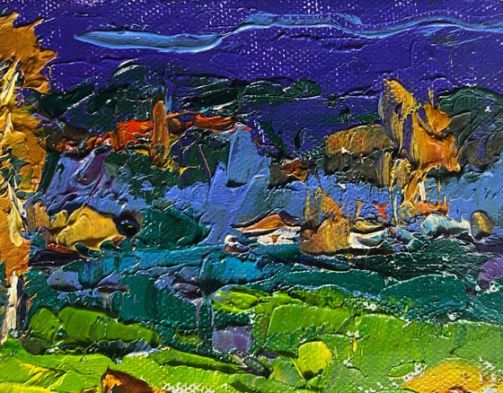 Autumn night rain