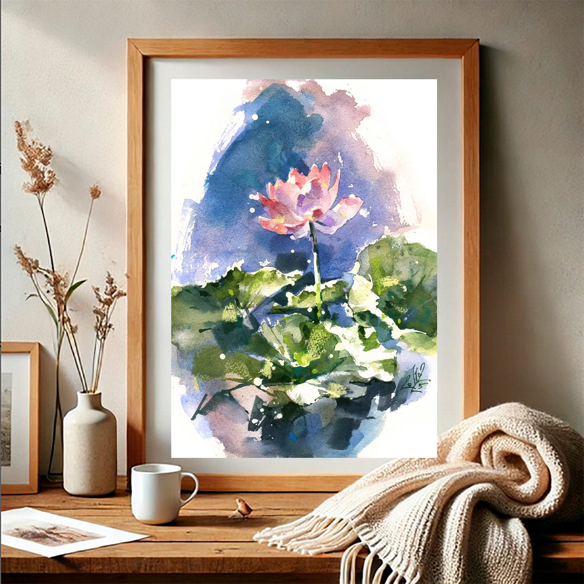 Impressionistic Botanical Watercolour By Ksenia Selianko, 8 X 12", Light Of Early Morning, Original Artwork