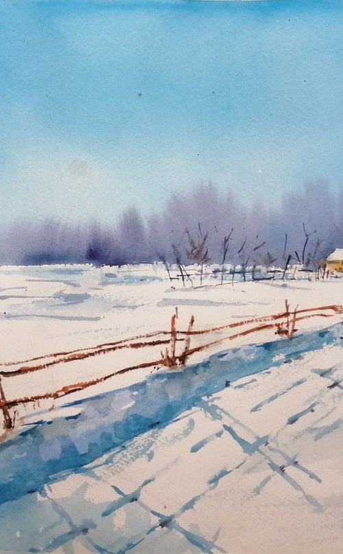 winter landscape 18 by Giorgio Gosti