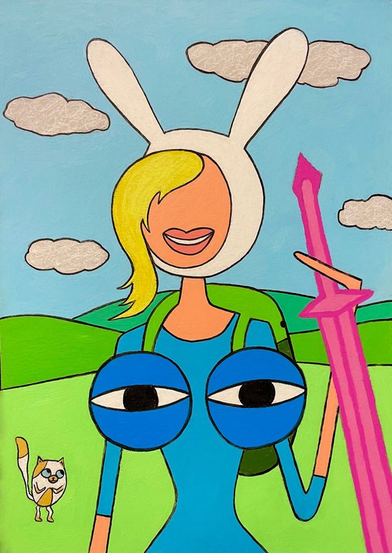 My tits love Fionna("Adventure time")