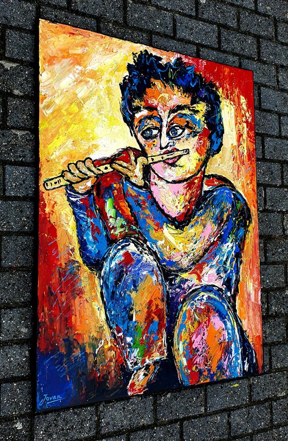 Street flute player