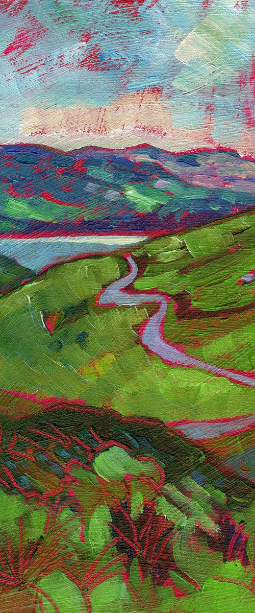 Lake District Winding Road - Miniature by Mary Kemp