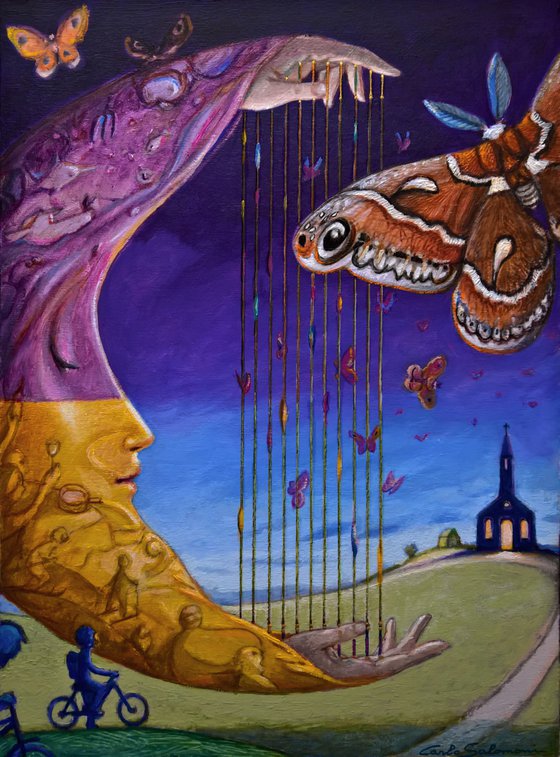 THE MELODY OF THE MOTHS - ( 40 x 29 cm )