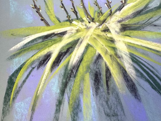 Set of 2 Pastel Wild orchids