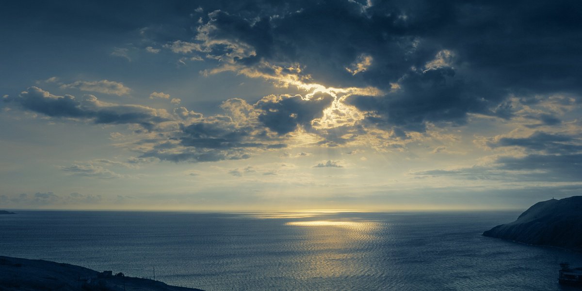 Impressionistic Landscape Photograph By Valerix, 39 X 20", Sunshine After Sunrise., Original Artwork