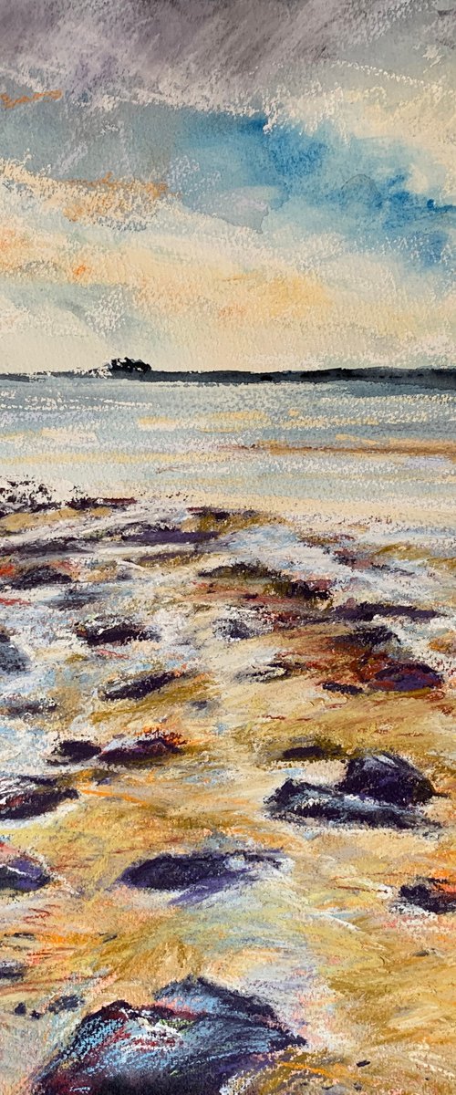 Rocky Shore, Bamburgh by Andrew Moodie