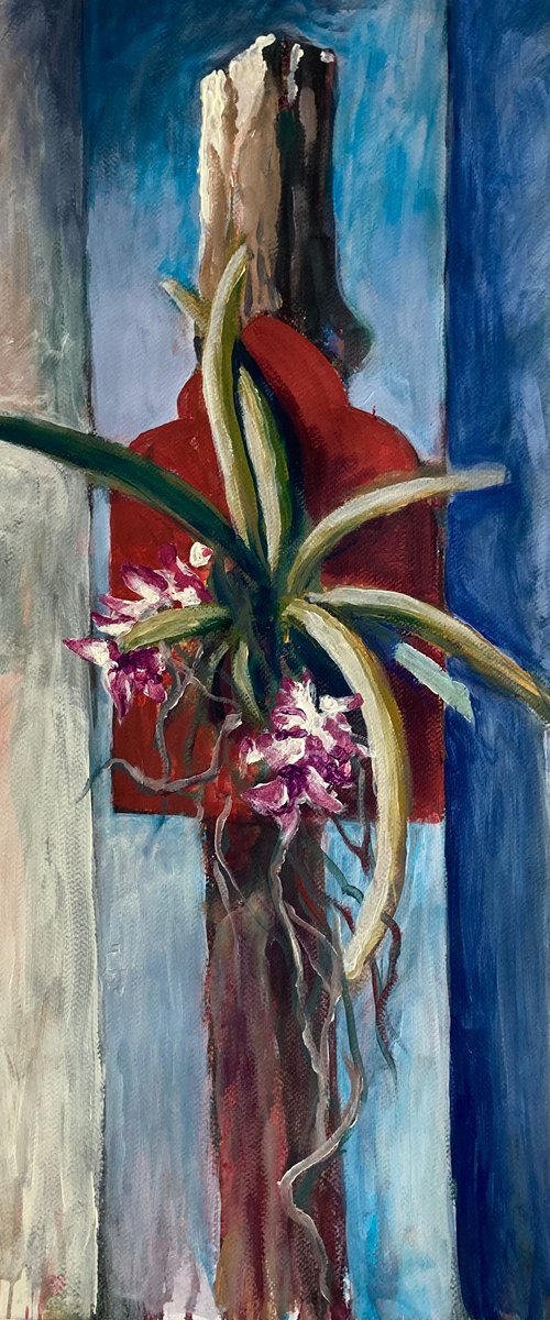 Orchid crucifix by John Cottee