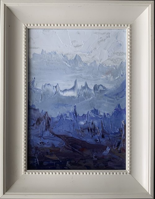 Blue Abstract landscape. by Vita Schagen