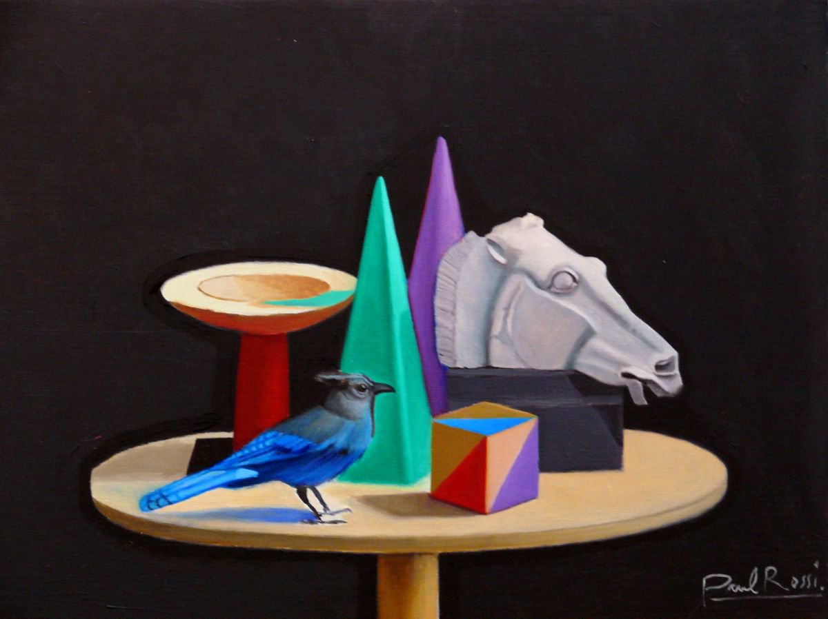Still-Life With Bluebird by Paul Rossi