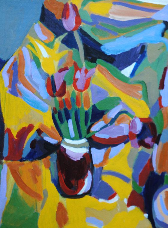 Abstract Floral Composition #2 / 43 x 31 cm