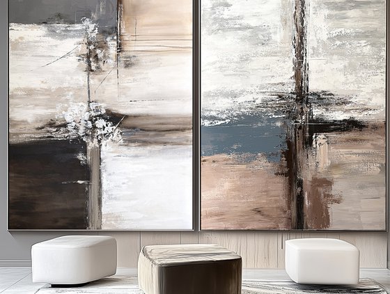 Diptych Echoes of Balance