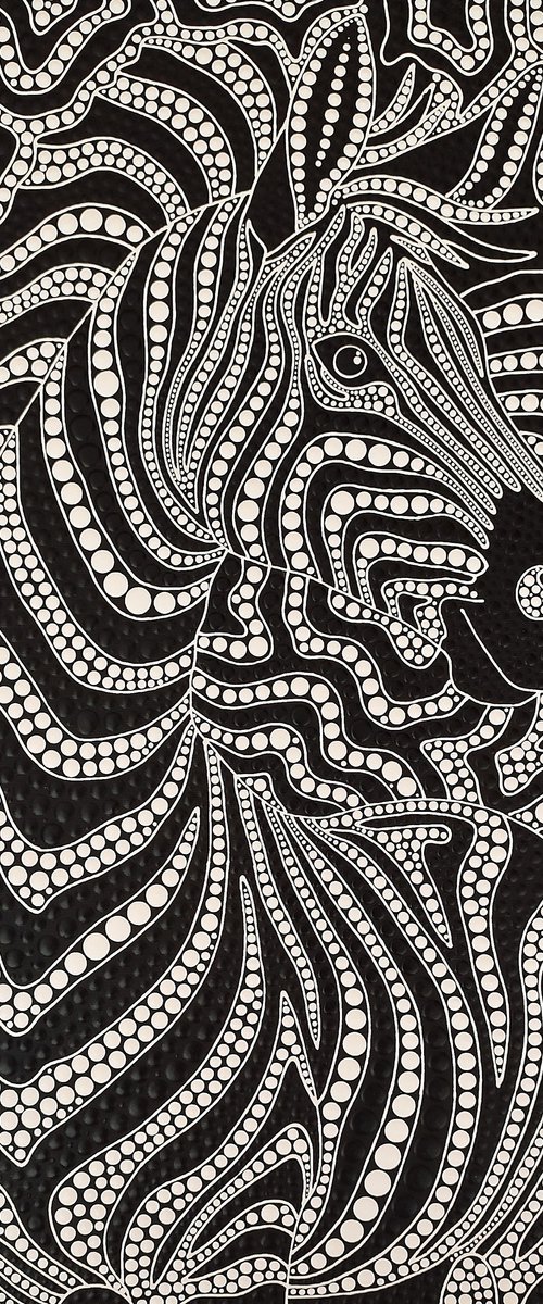 Zebra Labyrinth 2 by Oxana Lazari