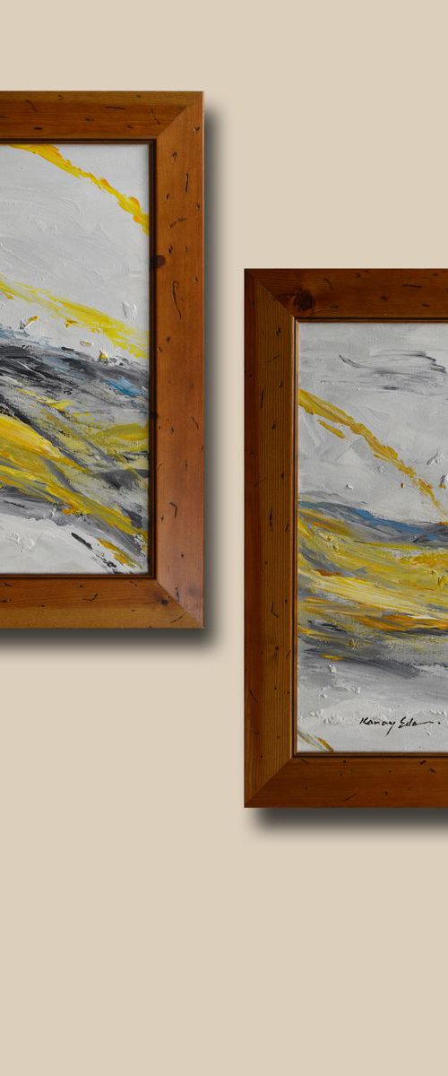 Gold Waves - Pair by Kanayo Ede