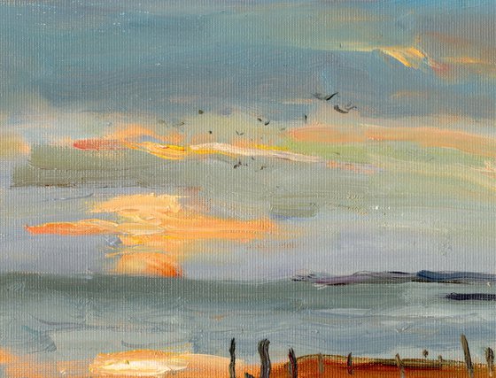Sunset on the Hove beach 02