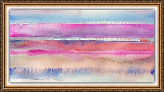 Ahrenshoop Dreaming II - Landscape Seascape Watercolor