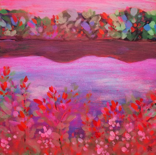 Twilight River Song by Karen Rieger
