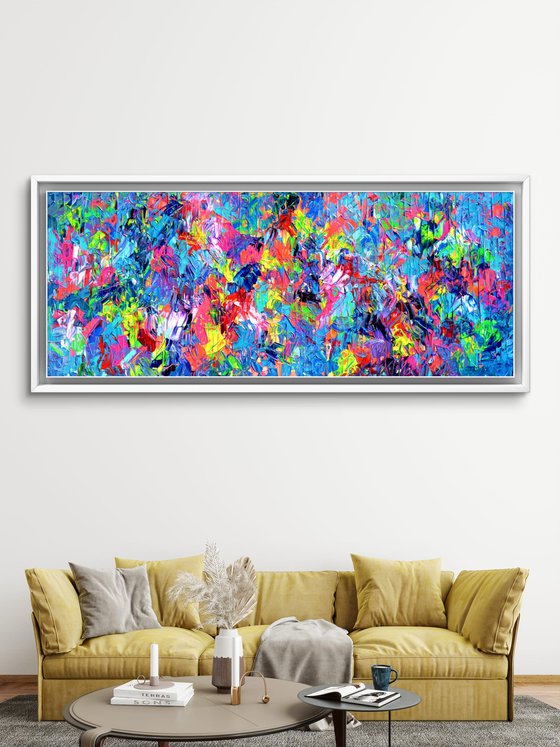 Palette 7 - Large Colorful Abstract Painting