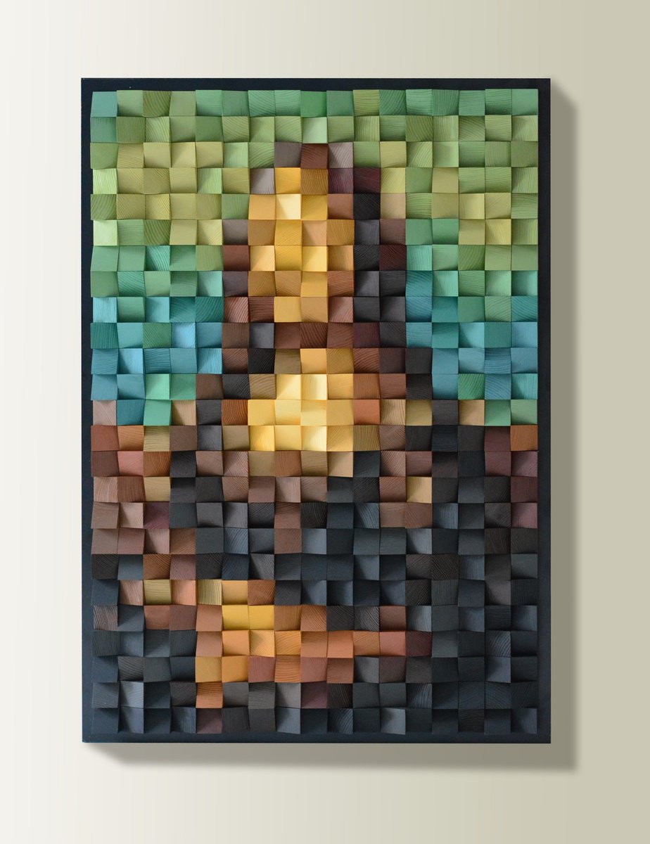 Wooden Art Mona Lisa by Pix-n-Art