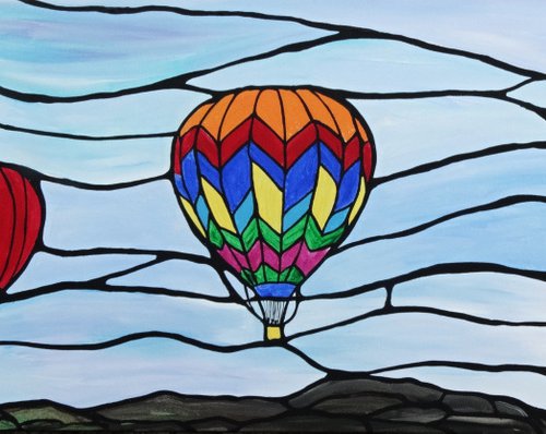Hot air balloons, riding the clouds by Rachel Olynuk