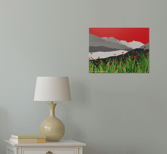 Red Tarn, Crinkle Crags & Bow Fell, The Lake District