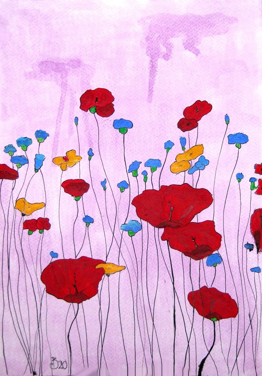 Poppy garden by Alexandra Duhlinska