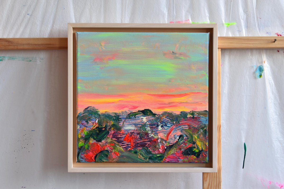 Little Sunset Ii By Sebastian Merk, 13 X 13, Artwork For Sale On Artfinder