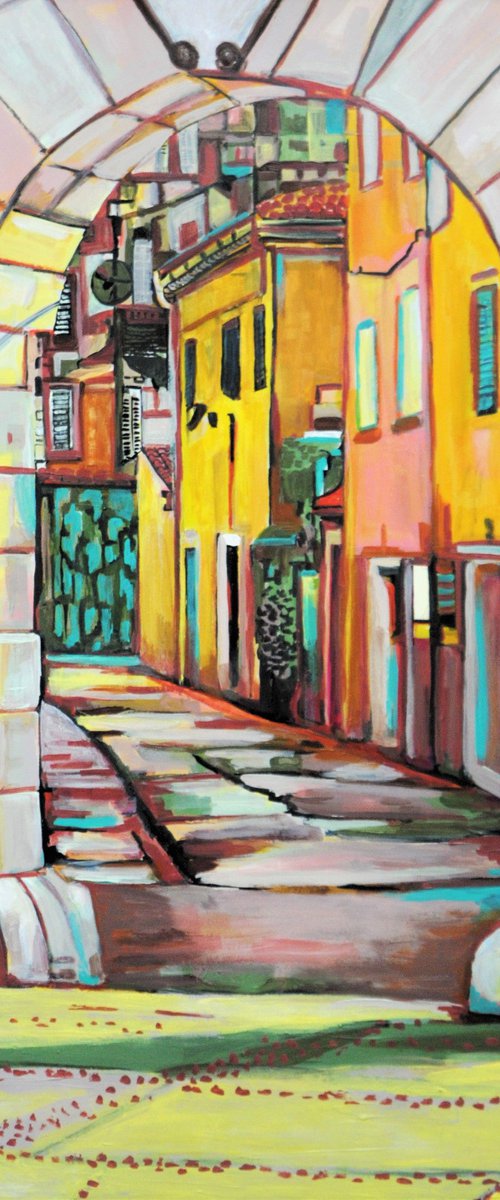Behind the gates  / 92 x 72 cm by Alexandra Djokic