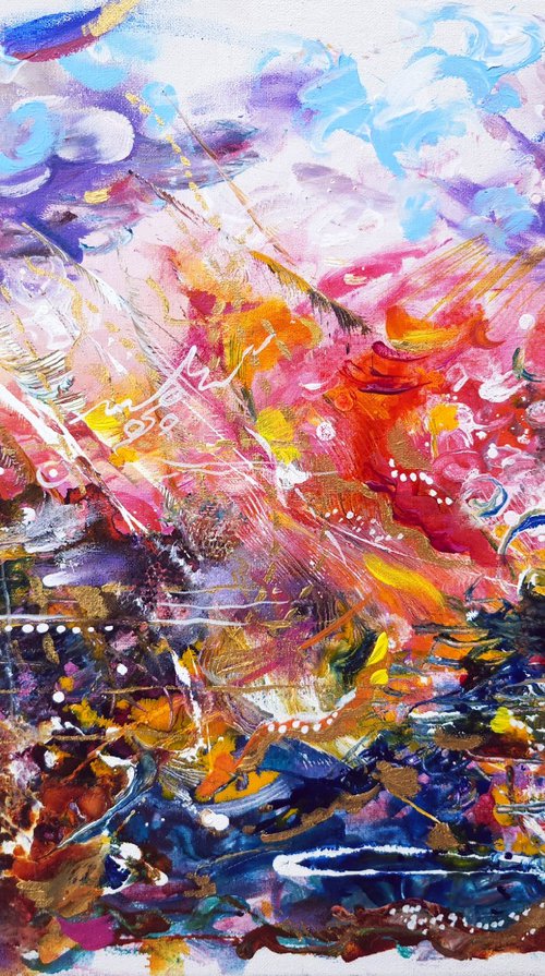 Golden Rain II by Galina Victoria