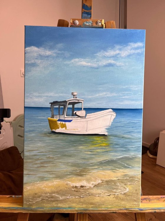 Ship on the shore