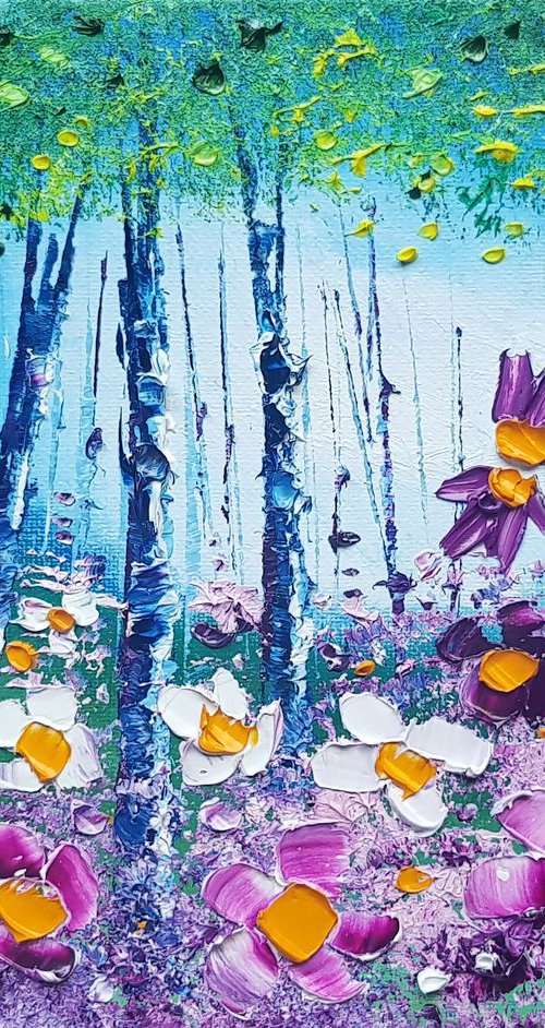 "Misty Woods & Flowers in Love" by Phil Broad