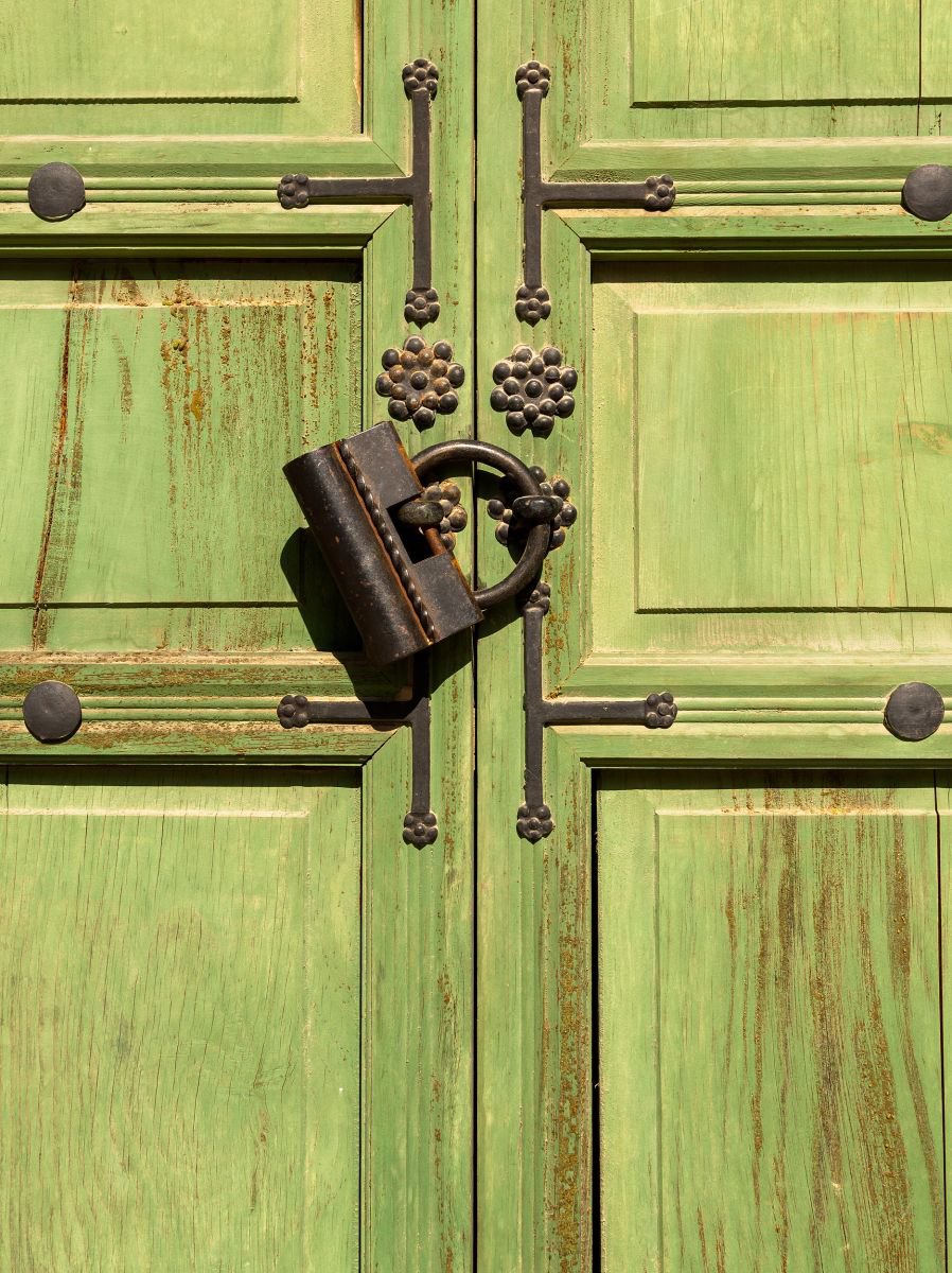 Graphic Cityscapes Photograph By Tom Hanslien, 60 X 80", Korean Door, Original Artwork