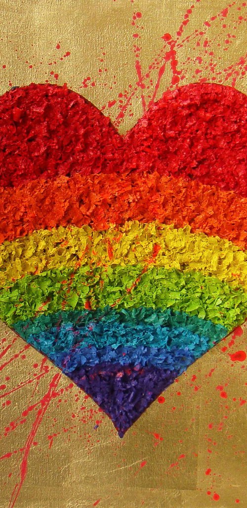 27.5” Rainbow, heart, love by Irini Karpikioti