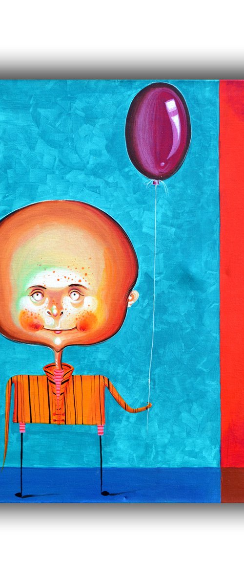 Boy with a Baloon by Soos Tiberiu