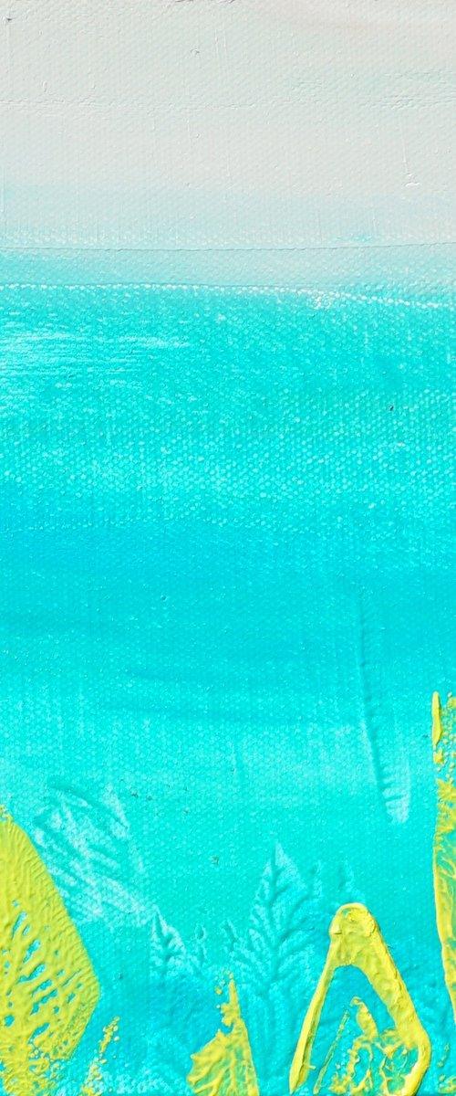 Happy Tile-Underwater Grass 20x20cm/8x8in by jelena b