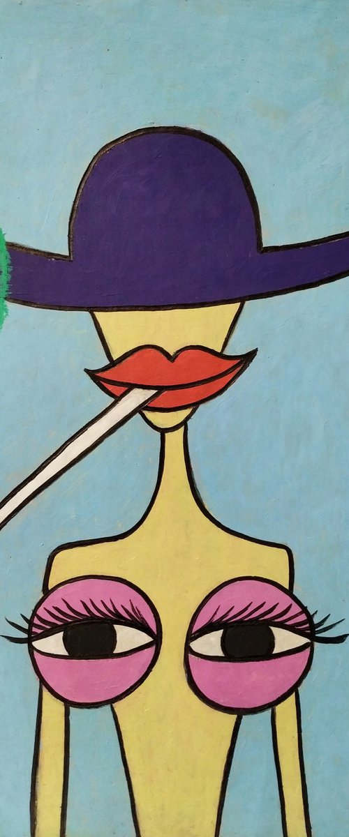 My tits have a big violet hat by Ann Zhuleva