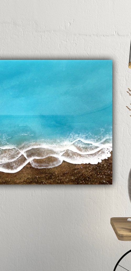 Just Waves - Peace Ocean Waves by Ana Hefco