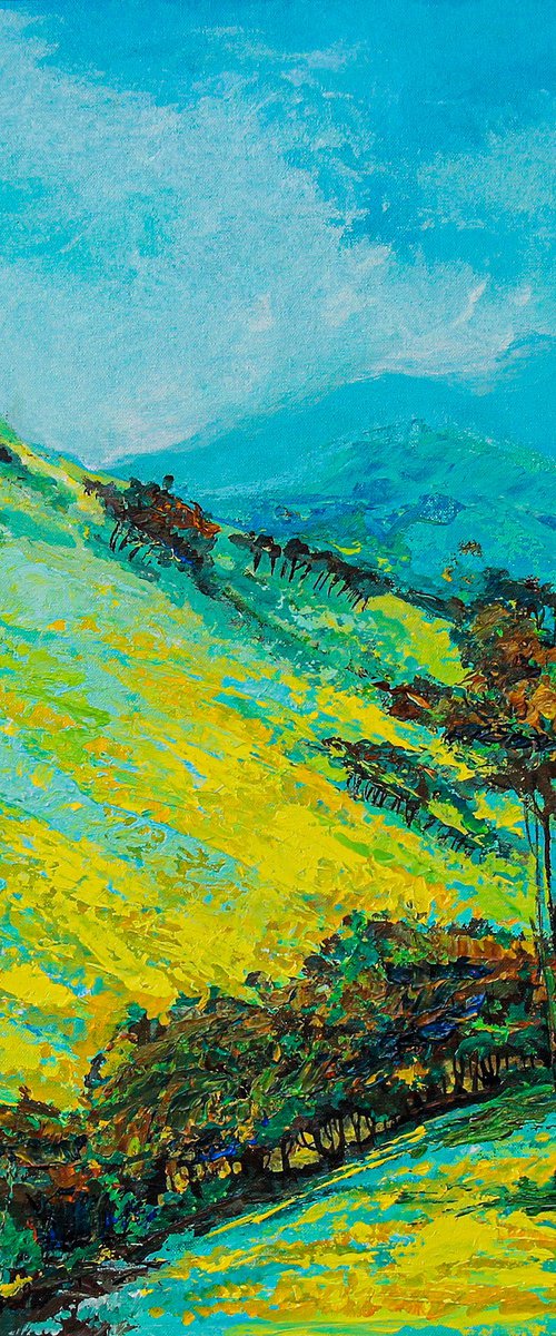 Landscape painting by ARTIST GURDISH  PANNU