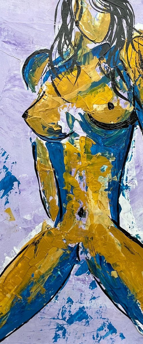 Faceless Woman Nude by Halyna Kirichenko