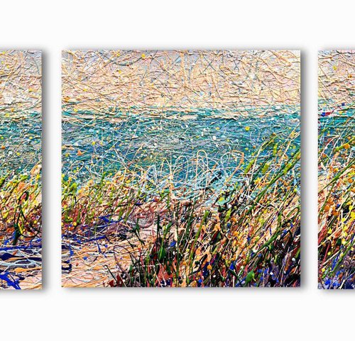 Whispers of the Seaside Dreams (stretched) by Nadins ART