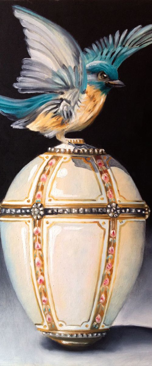 My small turquoise bird by Valentina Toma' aka Zoe Chigi