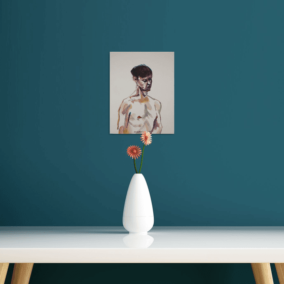 male nude small artwork