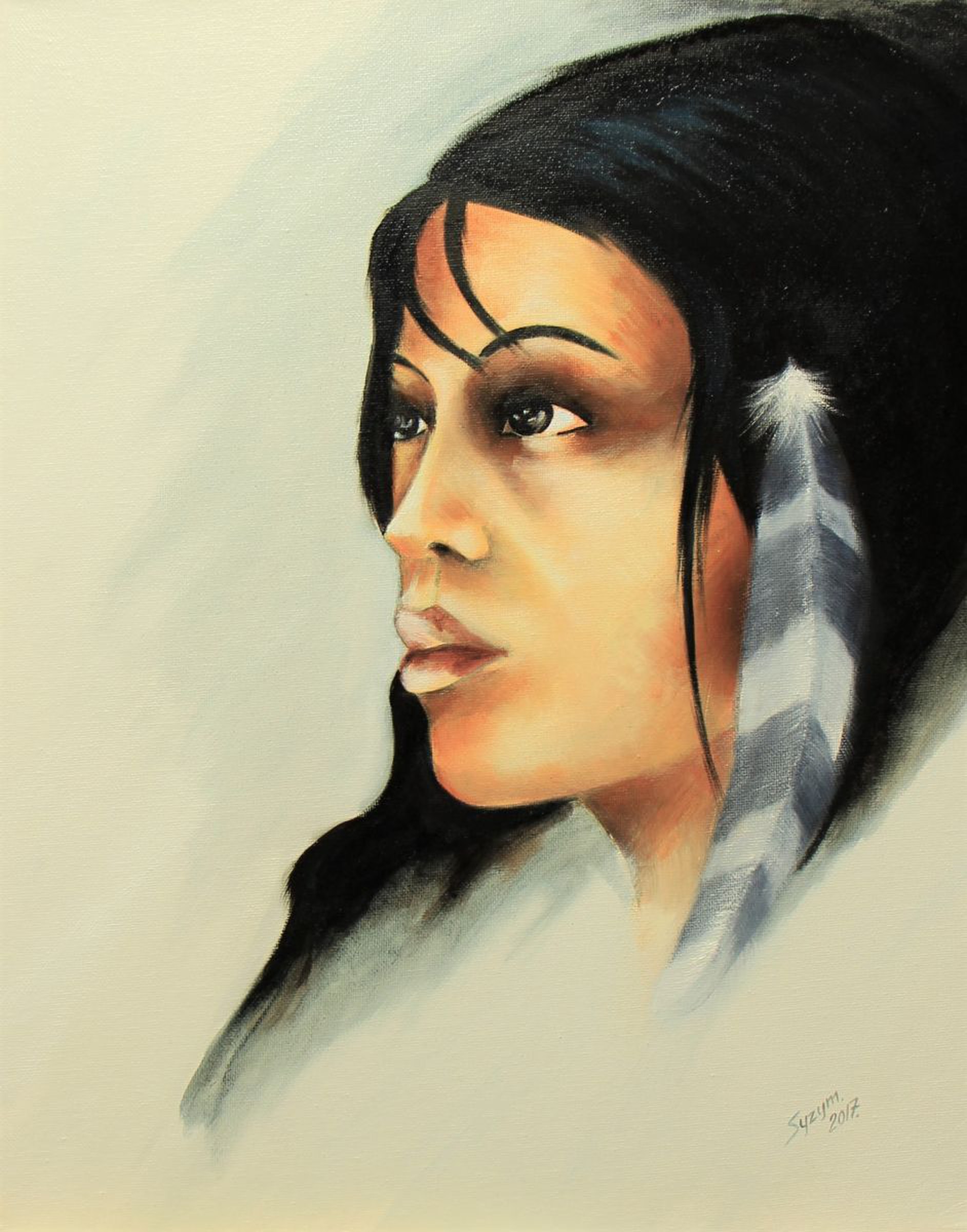 Indian Woman Oil Painting By Zbigniew Skrzypek Artfinder