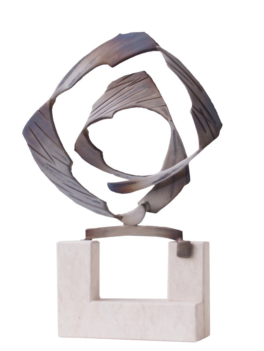 Organic Abstract Sculpture By Stevlin Yovchev, 10 X 15", "Rock", Original Artwork