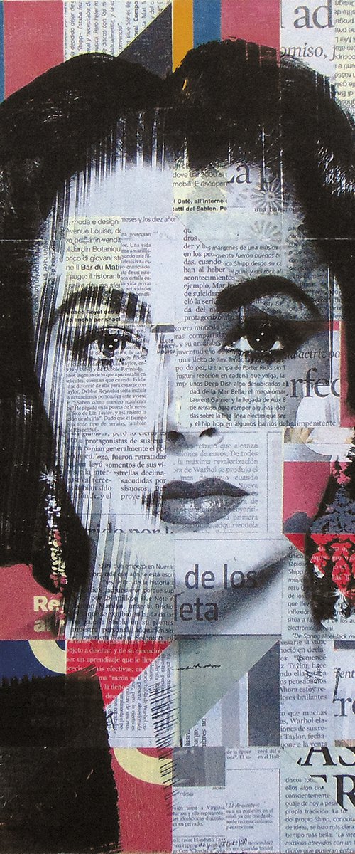 Collage_07_40x40_Elizabeth Taylor_Pop by Manel Villalonga