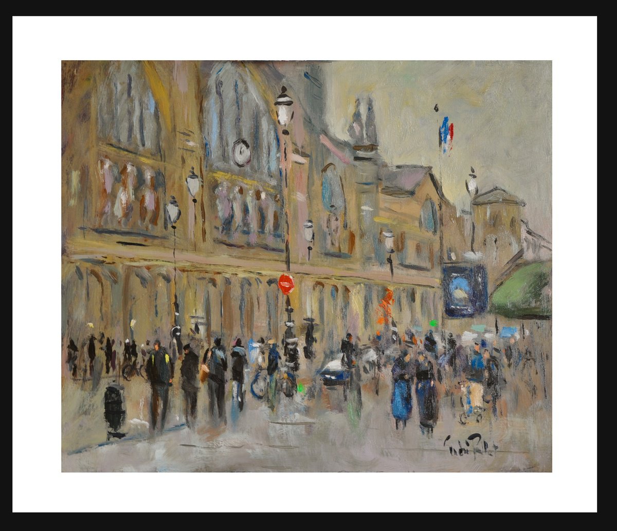 Gare Du Nord By Andre Pallat, 29 X 25, Artwork For Sale On Artfinder