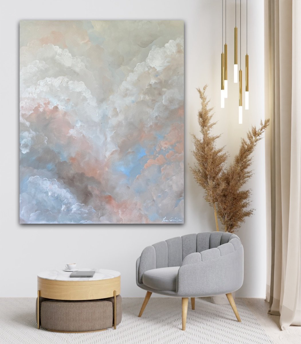 Silk And Sky By Ivana Gigovic, 39 X 47, Artwork For Sale On Artfinder